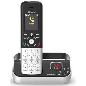 VTech CS2051 Cordless Phone with Answering Machine and 2 Handsets, ECO Mode, Senior Telephone, Landline Phone, Call Blocker, Hands-Free Function, Large Buttons, 1 Line Display, Black