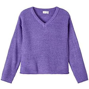 NAME IT Nkfbatjana LS-Short en Tricot Haut Filles, Corallites violettes., 116