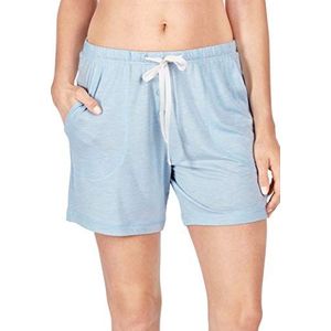 Huber Bas de pyjama court pour femme, Bleu frais, 38