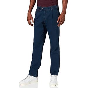 EUREX by BRAX Heren Ergo Cut Jeans Broek, Style Fred 321 Stretch, Zwart, Blauw, 33 W (Fabrikantmaat: 39U), zwart, bule