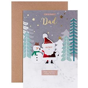 Hallmark Kerstkaart voor vaders – schattig kerstman-design