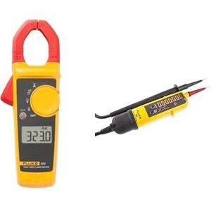 FLUKE Multimeter AC TRMS 323, 8 DC-spanningsmetingen tot 600 V & T90 Spannings- en continuïteitstesters T90/T110/T130/T150