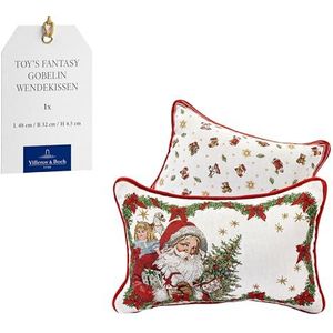 Villeroy & Boch – Toy's Fantasy Gobelin omkeerbaar kussen, kerstmankussen, meerkleurig, 32 x 48 cm, katoen, machinewasbaar