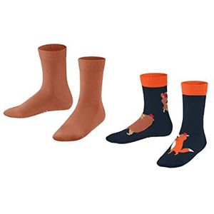 FALKE Marching Band 2-Pack, Chaussettes Mixte Enfant, Coton, Multicolore (Sortiment 10), 27-30 (Lot De 2)