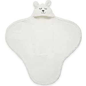 Jollein Bunny Wrap deken, 100 cm lang x 105 cm breed, gebroken wit