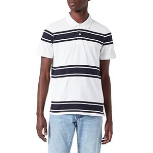 s.Oliver Poloshirt met korte mouwen voor heren, wit 01g3, L, Wit 01g3