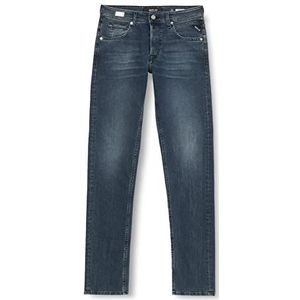 Replay Grover Tapered Fit Herenjeans, Blauw (Medium Blauw 9)