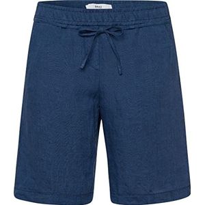 BRAX Style Mel B Pure Linen Bermuda Jeansshorts voor dames, Indigo