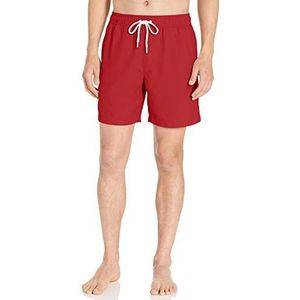 Amazon Essentials Sneldrogende zwembroek voor heren, 17,8 cm, rood, XXL