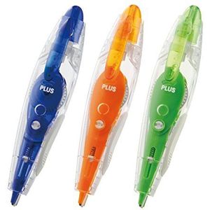PLUS Japan Correctieroller PS in penvorm 2+1 gratis blauw/organisch/groen 6 m x 4,2 mm