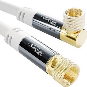 KabelDirekt – Satellietkabel & tv-antenne, coaxiaal, hoek 90°/recht – 1,5 m – 4K satellietkabel, F-aansluitingen – verkrijgbaar in 0,5-30 m (radio/tv, DVB-T, DVB-C, DVB-S/DVB-S2, internet, wit)
