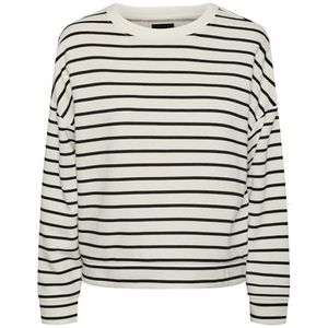 PIECES Pcchilli Ls Sweatshirt Stripes Noos BC Trainingspak voor dames, Cloud Danser