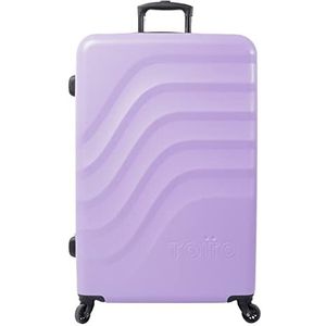 Totto - Grote trolleykoffer Violet Bazy – neem alles wat je nodig hebt op reis met stijl en comfort, paars, trolley cabina, aerodynamisch en futuristisch design., Paars., Aerodynamisch en futuristisch