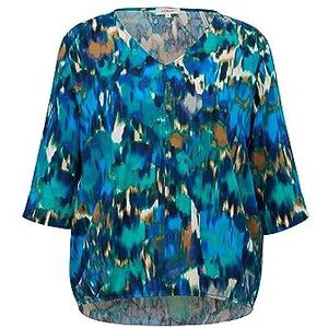 s.Oliver Blouse met 3/4 mouwen voor dames, Blauw