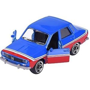 Majorette - Racing Cars - Renault 12 zeer gedetailleerde speelgoedauto schaal 1/64 (7,5 cm) met verzamelkaart, modelauto voor kinderen vanaf 3 jaar