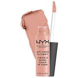 NYX Professional Makeup Lippenstift, zacht, mat, romige matte afwerking, ultra-gepigmenteerde kleur, lange houdbaarheid, kleur: Cairo