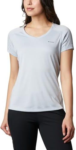 Columbia Outdoorshirt Zero Rules Short Sleeve Shirt Dames - Cirrus Grey Hea