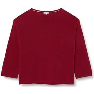 Tommy Hilfiger Pull en laine douce CRV pour femme, Rouge, 54