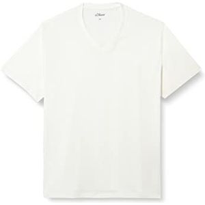 s.Oliver T-shirt met korte mouwen voor heren, Wit (019)