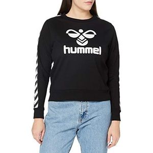 hummel Taped Classic Sweatshirt voor dames, zwart.