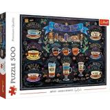 Trefl - De tijd voor een koffie, Angelo Bonito – puzzel 500 elementen – voor koffieliefhebbers, creatief entertainment, klassieke puzzel voor volwassenen en kinderen vanaf 12 jaar