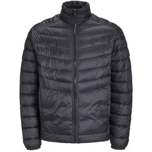 JACK & JONES Jjesprint Puffer Collar Noos gewatteerde jas voor heren (1 stuk), zwart/details: effen.