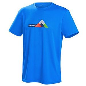 Black Crevice Functioneel T-shirt voor heren I T-shirts in verschillende kleuren en maten I gym heren bedrukt I sportshirt heren I fitness heren ademend, Blauw.