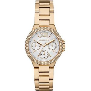 Michael Kors CAMILLE Dameshorloge, kastgrootte 33 mm, multifunctioneel uurwerk, roestvrijstalen armband, goud, armband, Goud, armband