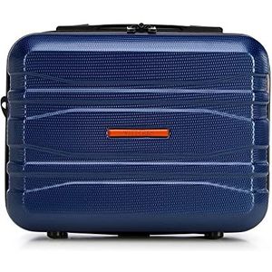 WITTCHEN Adventure Line Koffer van polycarbonaat met horizontale strepen TSA-slot, Donkerblauw