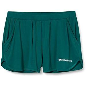 Emporio Armani Stretch viscose shorts voor dames, tropisch groen, M, Tropisch groen