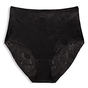 ESPRIT Zachte nauwsluitende kanten figuurvormende slips voor dames, zwart.