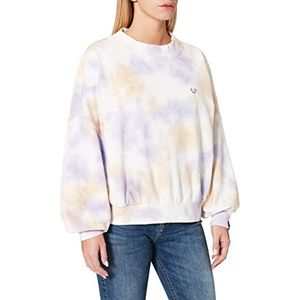 True Religion Batman Batik Lavendar Sweatshirt voor dames, ronde hals, Lila.