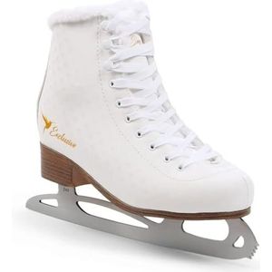 MADIVO SMJ Exclusive Dames schaatsen klassiek wit | Maten: 36, 37, 38, 39, 40, 41 (38)