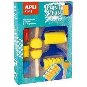 APLI Kids 15135 schilderset met dip, rollen en postzegels, kleur/model gesorteerd