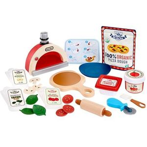 Little Tikes Creative Chefs Pizza Kit – met speciaal zand Make-It Mix, 22 accessoires, voor het spelen van pizza's, voor jongens en meisjes vanaf 3 jaar, niet eetbaar