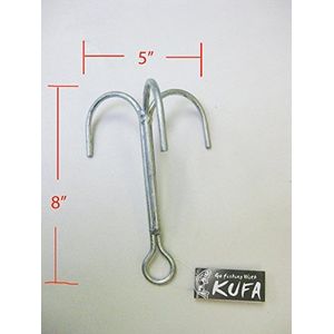 Kufa Haken van verzinkt staal, 20,3 x 12,7 cm (h x b)