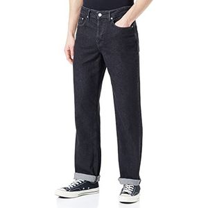 Only & Sons Onsavi Crop Black Rinse 5215 Jeans voor heren, Denim/Zwart