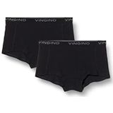 Vingino Set van 2 boxershorts voor meisjes, hipster broekjes voor meisjes, Zwart