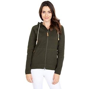 FJÄLLRÄVEN Övik capuchon van wol W dames sweatshirt, Deep Forest