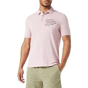 s.Oliver Poloshirt voor heren, korte mouwen, roze, L, Roze