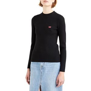 Levi's Crew Rib Caviar Sweatshirt voor dames, Kaviaar