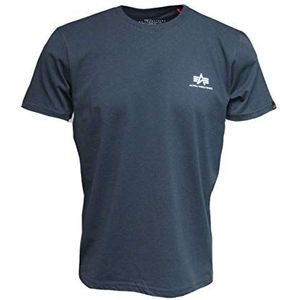 ALPHA INDUSTRIES Heren Basic T S Logo T-Shirt Rep.Blue, 3XL, Blauw