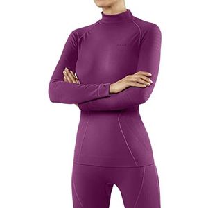 FALKE Maximum Warm High Neck W L/S SH thermique respirant séchage rapide 1 pièce, Couche de base supérieure Femme, Violet (Radiant Orchid 8692), XS