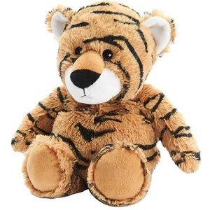Warmies Peluche Tigre Micro-ondable Peluche Lourde avec Parfum de Lavande Française, Sac de Blé Chaud ou Froid pour Relaxation Fraîche et Soulagement Chaud