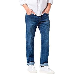 BRAX Heren Style Cooper Denim Straight Jeans, 4 regular blue used nos, 42W / 30L