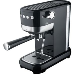 Avilia Espressomachine met poeder en pads, koffiezetapparaat voor 1 en 2 kopjes met kappers, 41 x 14 x 29 cm, 1350 W
