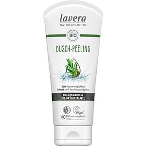 lavera Douche-peeling - biologische rozemarijn & biologische groene koffie - natuurlijke cosmetica - veganistisch - pH-neutraal - douchegel - bevrijdt je huid zacht van dode huid - 1 x 200 ml