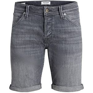 JACK&JONES PLUS Jjirick Jjfox Shorts Ge 241 Pls Herenshorts, Grijze denim