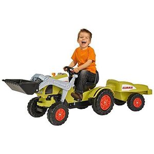 BIG Claas Celtis Loader met aanhanger, kindertractoren, speelgoed met precisiekettingaandrijving, 3-voudig verstelbare zitting, tot 50 kg, Claas licentie, voor kinderen vanaf 3 jaar