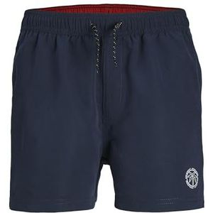 Jack & Jones Jpstfiji Jjswim Solid Ly Jnr Zwemshorts voor jongens, Donkerblauw